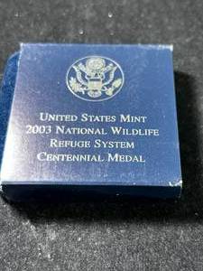 lot 84 image: US MINT 2003 NATIONAL WILDLIFE REFUGE SYSTEM MEDAL SERIES