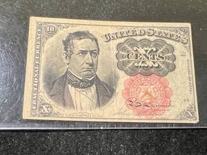 lot 94 image: 1874 US 10 CENTS FRACTIONAL CURRENCY NOTE