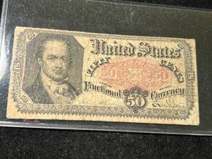 lot 95 image: 1875 US 50 CENTS FRACTIONAL CURRENCY NOTE