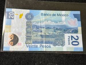 lot 97 image: 2007 MEXICO 20 PESOS NOTE