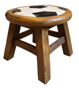 lot 90 image: Vintage Small Soccer Ball Design Stool