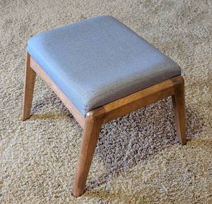 lot 169 image: Baxton Studio Grey Upholstered Footstool