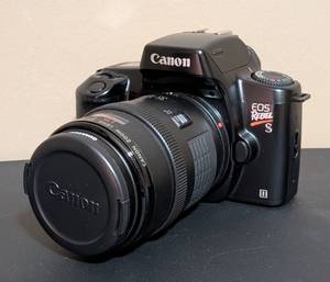 lot 197 image: Canon EOS Rebel S 35mm Camera and Case