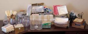 lot 201 image: Large Variety of Disposable Cutlery, Napkins and Serving Holders
