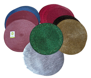 lot 207 image: Colorful Round Placemats