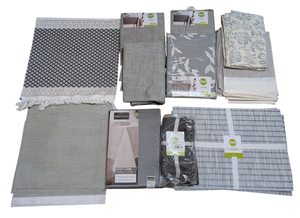 lot 208 image: Assorted Grey Table Linens