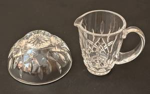 lot 262 image: Waterford Crystal Creamer and Small Bowl