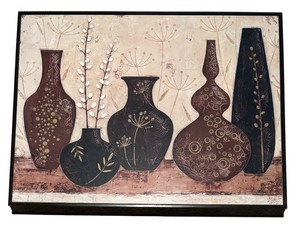 lot 52 image: Melissa Pluch Vase Patterns Picture Influenced by Art Nouveau