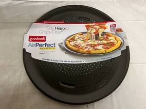 lot 26 image: Goodcook AirPerfect Nonstick Pizza Pan - 15.75