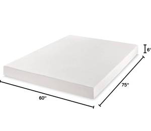 lot 32 image: Best Price Mattress Full Sized Mattress 6 inch Bed-In-A-Box, Green Tea Memory Foam White