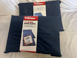 lot 55 image: 2 Hyper Tough 72x80 Moving Blankets