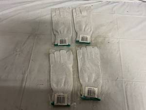 lot 166 image: 10 Cut Resistant White Gloves