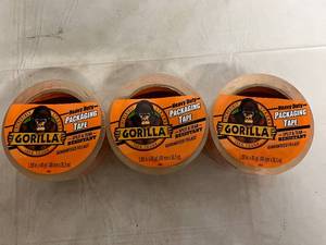 lot 180 image: 3 Rolls of Gorilla Heavy Duty Packaging Tape