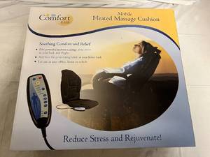 lot 153 image: Comfort Ease Mobile Heated Massage Cushion