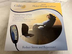 lot 156 image: Comfort Ease Mobile Heated Massage Cushion