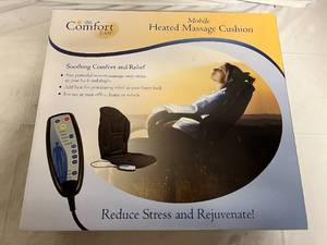lot 154 image: Comfort Ease Mobile Heated Massage Cushion