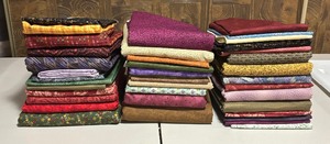 lot 24 image: Collection of Colorful Fabric