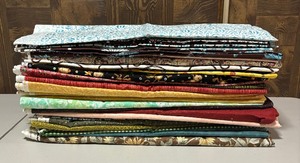 lot 42 image: Blues, Reds, Yellows, Browns and More Fun Fabric