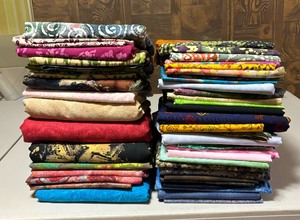 lot 83 image: Bright and Beautiful Fabric