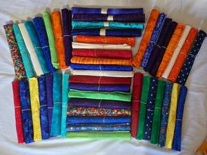 lot 111 image: Collection of Fabric Quilting Rolls