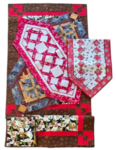 lot 50 image: Handcrafted Quilted Table Runner Selection