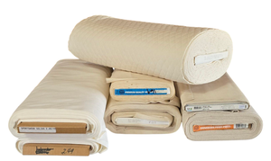 lot 66 image: Varied & Valuable WhiteNatural Fabric Bolts