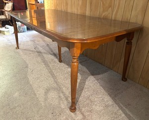 lot 2 image: Vintage Wooden Dining Table