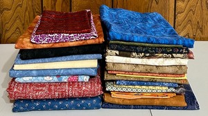 lot 163 image: Pretty Patterned Sewing Remnants