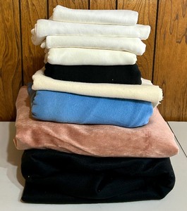 lot 134 image: Large Stack of Knits and Cotton Yardage and Remnants