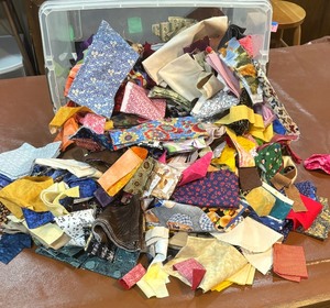lot 185 image: Remarkable Fabric Remnants and Scraps