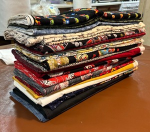 lot 261 image: Fancy Fabric Grouping