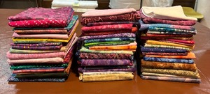 lot 271 image: Fabric of Many Colors and Patterns