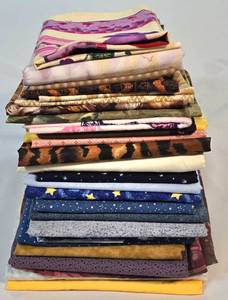 lot 293 image: Collection of Medium Fabric Cuttings