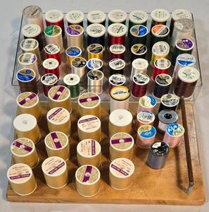 lot 294 image: Thread Rack & Thread Collection