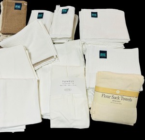 lot 345A image: Large Lot of Flour Sack Towels and More