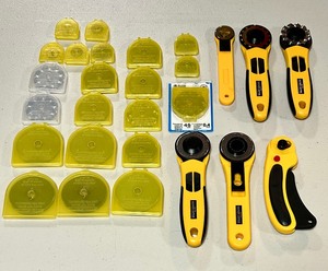 lot 340 image: Collection of Rotary Cutters for Every Project