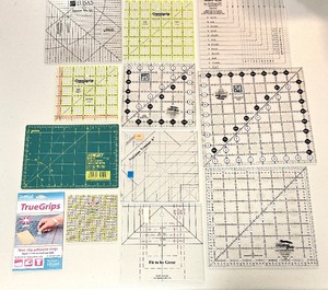 lot 338 image: Grouping of Templates for Sewing and Quilting