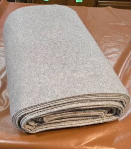lot 311 image: Large Wool or Wool Blend Fabric Cutting