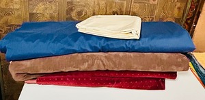 lot 412 image: Yardage in Brown, Red, Cream and More