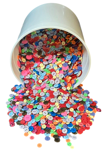 lot 350 image: Huge Lot of Multicolored Buttons