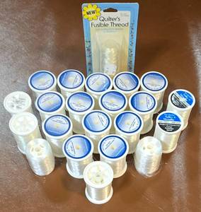 lot 352 image: Large Group of White Thread Spools
