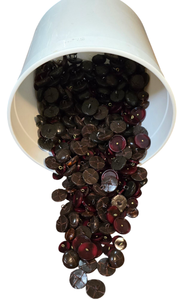 lot 353 image: Collection of Brown Quilted Design Buttons