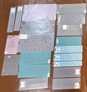 lot 421 image: Large Plastic Stencil Collection