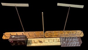 lot 433 image: Yarn Rolls, Wooden Yarn Racks and Thimbleberries