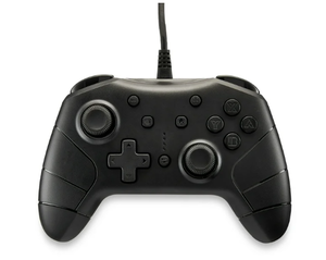 lot 490 image: LOT OF 2 Onn. Wired Controller for Nintendo Switch - Black