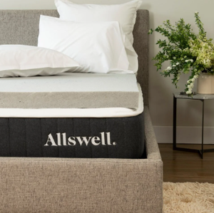 lot 516 image: Allswell 3 Sleep Cool Memory Foam Mattress Topper Infused with Graphite, Queen