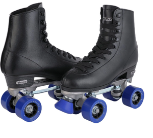 lot 621 image: Chicago Skates Mens Classic Quad Roller Skates Black Classic Rink Skate