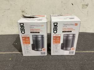 lot 113 image: LOT of 2 DREO 10 Portable Space Heater with Remote, PTC Ceramic Electric Heater with Thermostat