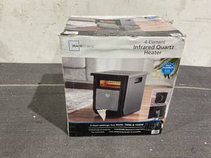 lot 127 image: Mainstays 1500W Electric 4-Element Infrared Cabinet Space Heater for Indoor