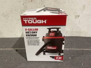 lot 161 image: Hyper Tough 5 Gallon WetDry Vacuum for the Car, Garage, Home or Workshop